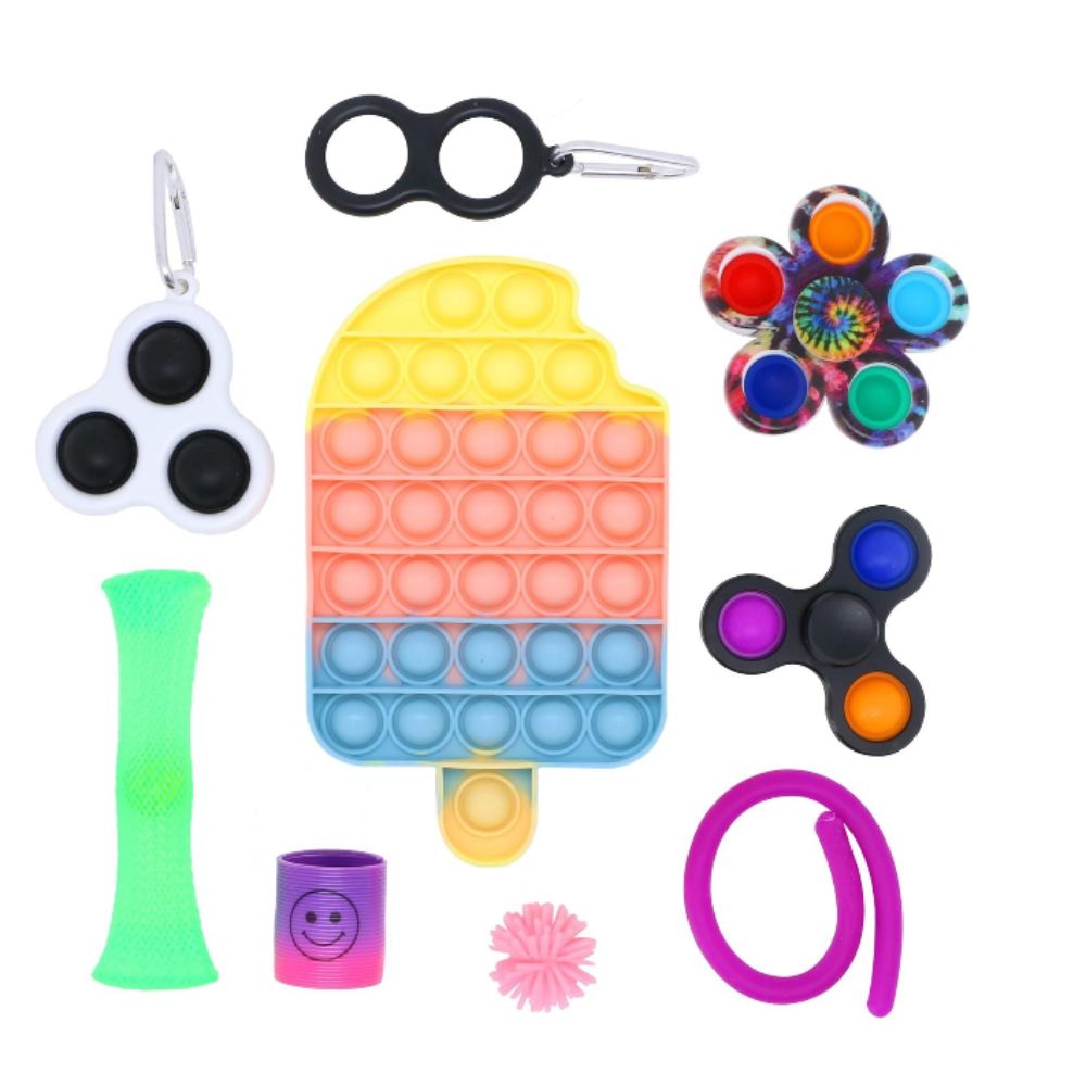 Fidget Toys Pack for Kids & Adults – Sensory Stress Relief Toys for Anxiety, Focus, ADHD, Autism & Desk Relaxation – Portable Fidget Toy Set